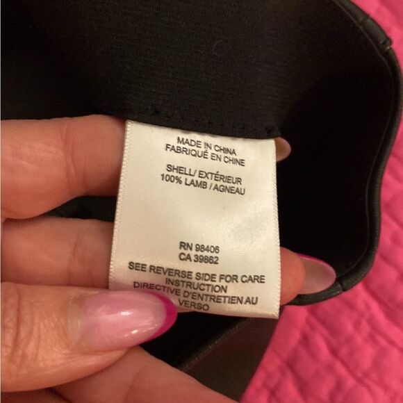 Theory Black  lamb Leather Leggings, US0 - Picture 13 of 13